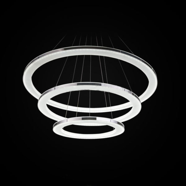 Modern Simple Pendant Light Acrylic LED Circle Pendant Light 3 Tiers Energy Saving - Image 4