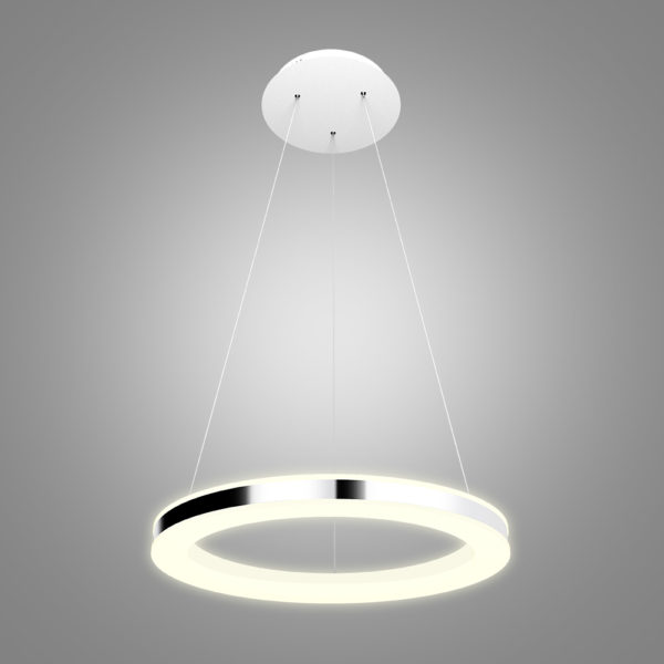 Modern Simple LED Pendant Light Acrylic LED Circle Pendant Light 1 Tier Ceiling Lights Energy Saving (Angel's Halo) - Image 4