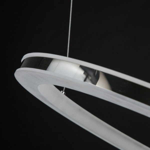 Modern Simple LED Pendant Light Acrylic LED Circle Pendant Light 1 Tier Ceiling Lights Energy Saving (Angel's Halo) - Image 5