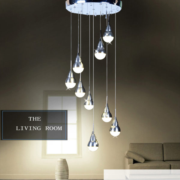 Modern Simple Acrylic LED Pendant Light 9-light Ceiling Lights Energy Saving - Image 8