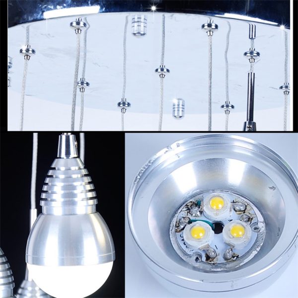 Modern Simple Acrylic LED Pendant Light 9-light Ceiling Lights Energy Saving - Image 6