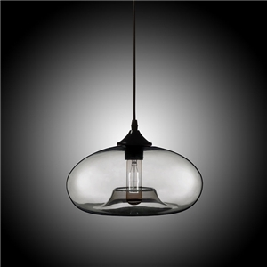 Modern Glass Pendant Light Hand Blown Colorful Bell Shaded with 1 Light Gray Dining Room Lighting Ideas Lighting Living Room Bedroom Ceiling Lights