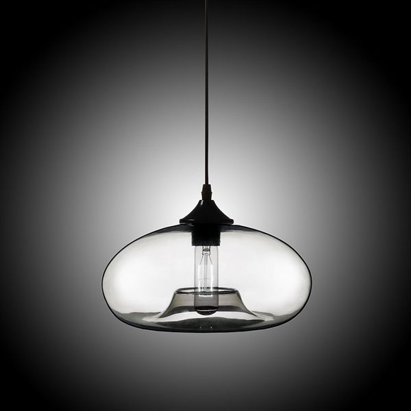 Modern Glass Pendant Light Hand Blown Colorful Bell Shaded with 1 Light Dining Room Living Room Bedroom Ceiling Lights(Color of Love) - Image 2