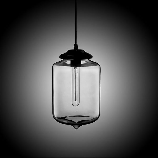 Modern Transparent Glass Pendant Light Hand Blown Colorful with 1 Light Dining Room Living Room Bedroom Ceiling Lights - Image 3