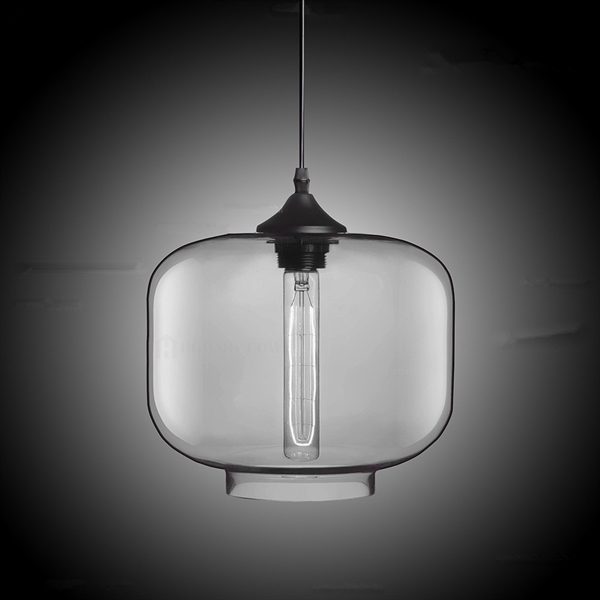 Modern Transparent Glass Pendant Light Hand Blown Colorful with 1 Light Dining Room Living Room Lighting Bedroom Ceiling Lights - Image 5