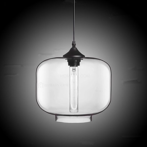 Modern Transparent Glass Pendant Light Hand Blown Colorful with 1 Light Dining Room Living Room Lighting Bedroom Ceiling Lights - Image 6