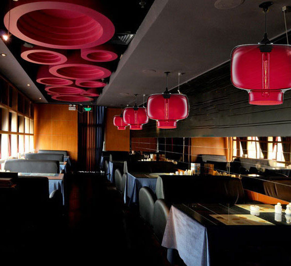 Modern Transparent Glass Pendant Light Hand Blown Colorful with 1 Light Dining Room Living Room Lighting Bedroom Ceiling Lights - Image 8