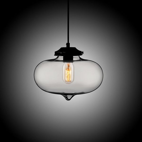 Modern Transparent Glass Pendant Light Hand Blown Colorful Bell Shaded with 1 Light Dining Room Living Room Bedroom Ceiling Lights - Image 10