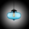 Modern Transparent Glass Pendant Light Hand Blown Colorful Bell Shaded with 1 Light Dining Room Living Room Bedroom Ceiling Lights - Image 5