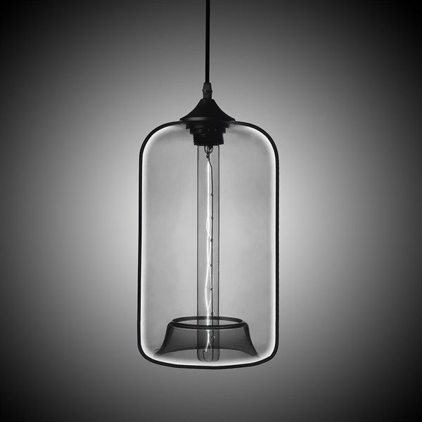 Modern Transparent Glass Pendant Light Hand Blown Colorful with 1 Light Dining Room Lighting Ideas Lighting Living Room Bedroom Ceiling Lights - Image 8