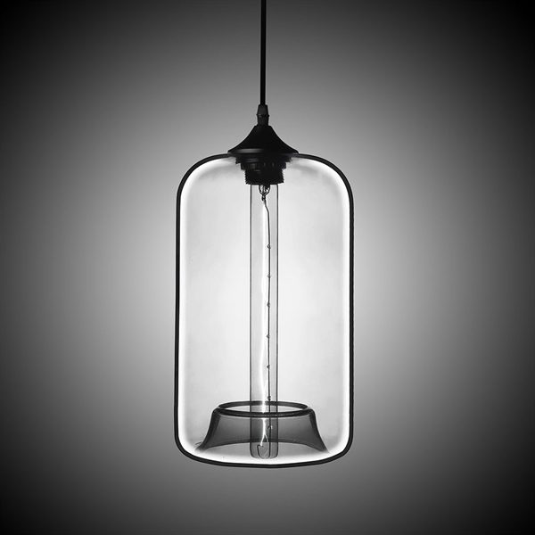 Modern Transparent Glass Pendant Light Hand Blown Colorful with 1 Light Dining Room Lighting Ideas Lighting Living Room Bedroom Ceiling Lights - Image 9