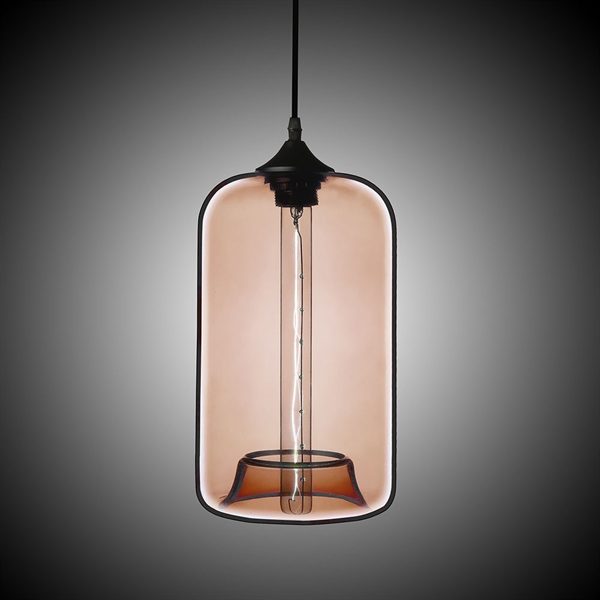 Modern Transparent Glass Pendant Light Hand Blown Colorful with 1 Light Dining Room Lighting Ideas Lighting Living Room Bedroom Ceiling Lights - Image 3