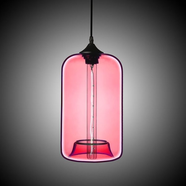 Modern Transparent Glass Pendant Light Hand Blown Colorful with 1 Light Dining Room Lighting Ideas Lighting Living Room Bedroom Ceiling Lights - Image 6