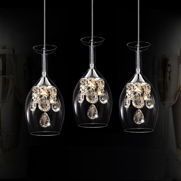 Crystal LED Mini Pendant Three Light Energy Saving - Image 9