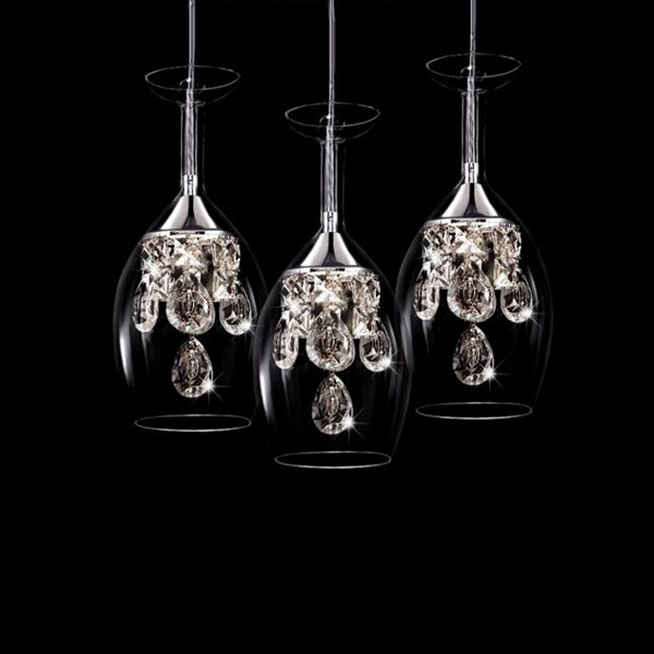 Crystal LED Mini Pendant Three Light Energy Saving - Image 10