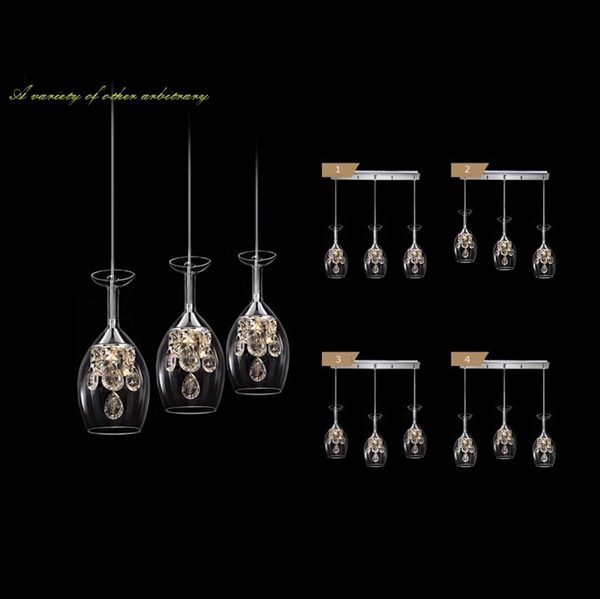 Crystal LED Mini Pendant Three Light Energy Saving - Image 12