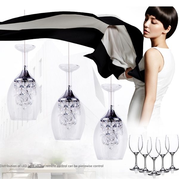 Crystal LED Mini Pendant Three Light Energy Saving - Image 13