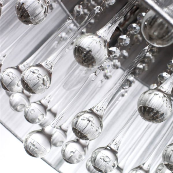 Crystal Pendant Lighting Drum Modern 4 Lights Minimalist Pendant Crystal Ceiling Lights - Image 3