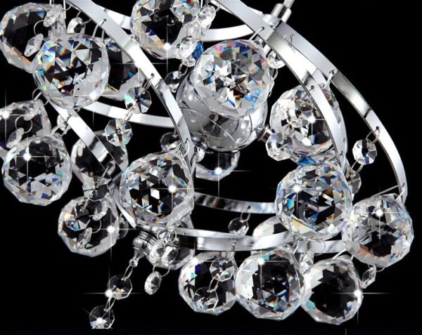 Crystal Pendant Lighting 1- light Mini Sparkling Crystal Contemporary Ceiling Light - Image 2