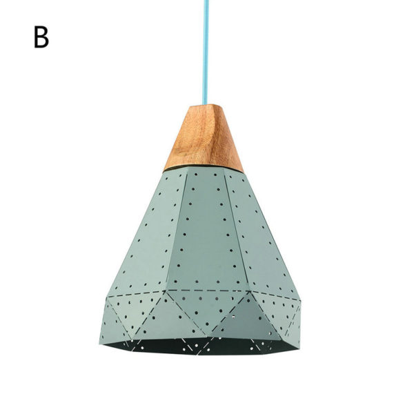 Nordic Simple Pendant Light Creative Dining Room Aisle Staircase Lights Iron Craft Single Light - Image 9