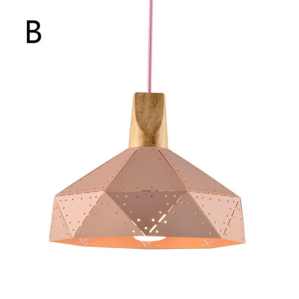 Nordic Simple Pendant Light Creative Dining Room Aisle Staircase Lights Iron Craft Single Light - Image 9