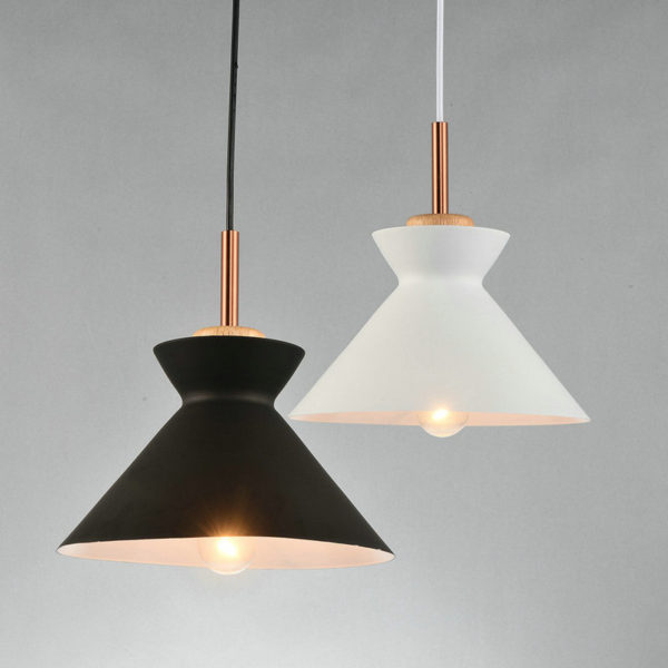 Nordic Simple Pendant Light Creative Dining Room Study Room Bedroom light Single Light Black and White - Image 7
