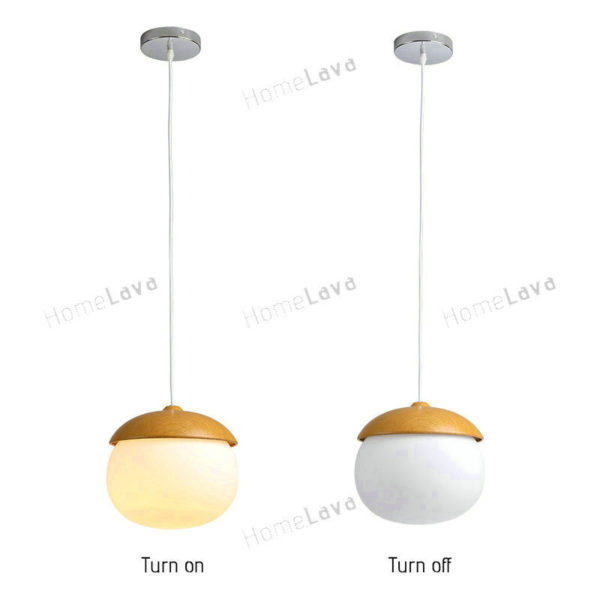 Modern Simple Fashion Metal Glass Pendant Light 4 Designs Dining Room Living Room Bedroom Lighting DIY Lights (Forest Night) - Image 7