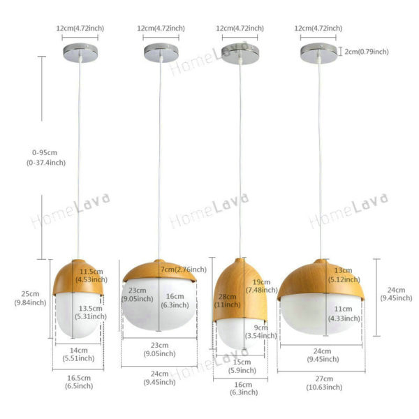 Modern Simple Fashion Metal Glass Pendant Light 4 Designs Dining Room Living Room Bedroom Lighting DIY Lights (Forest Night) - Image 8