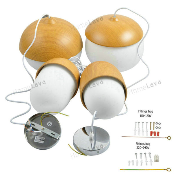 Modern Simple Fashion Metal Glass Pendant Light 4 Designs Dining Room Living Room Bedroom Lighting DIY Lights (Forest Night) - Image 9