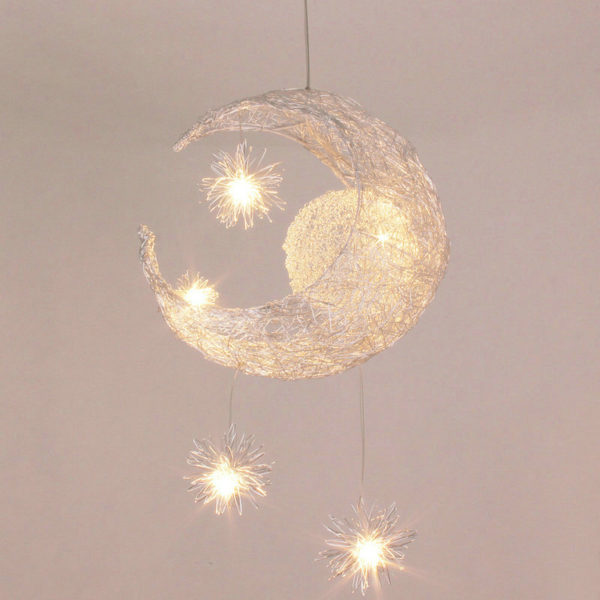 Moon Star Ceiling Light hanging lights for bedroom Kids Room with 5 Lights - Image 6