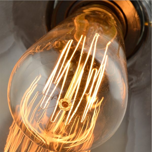 Clear Glass Dome Pendant Light Ceiling Lights (Salty Coffee) - Image 4