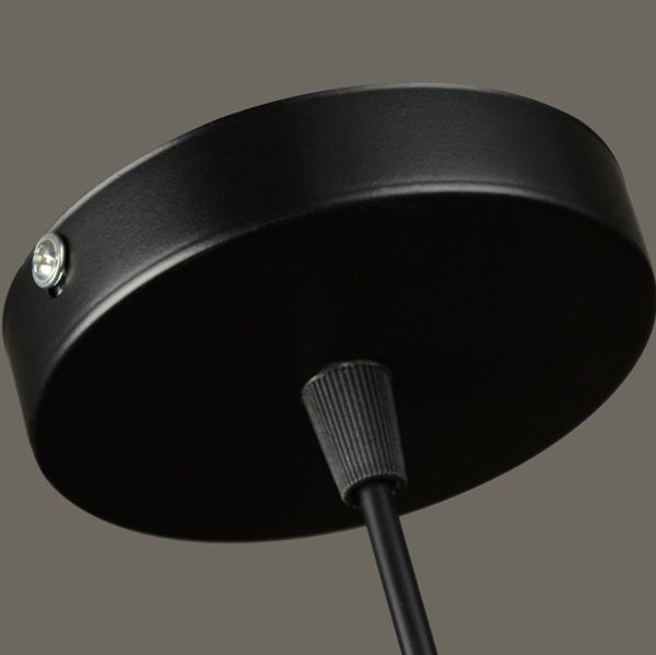 Clear Glass Dome Pendant Light Ceiling Lights (Salty Coffee) - Image 5