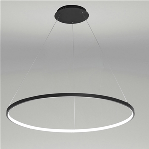 LED Pendant Light Nordic Modern Ring Black Bedroom Dinging Room Living Room Bar Single Ring