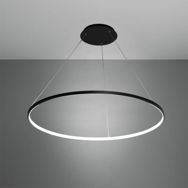 LED Pendant Light Nordic Modern Ring Black Bedroom Dinging Room Living Room Bar Single Ring - Image 9