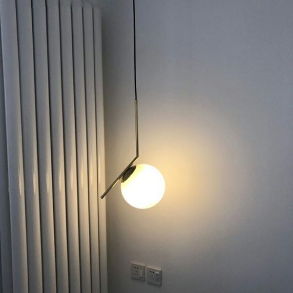 Nordic Postmodern Simple Lighting Living Room Bedroom Cafe Pendant Light Single Light - Image 3