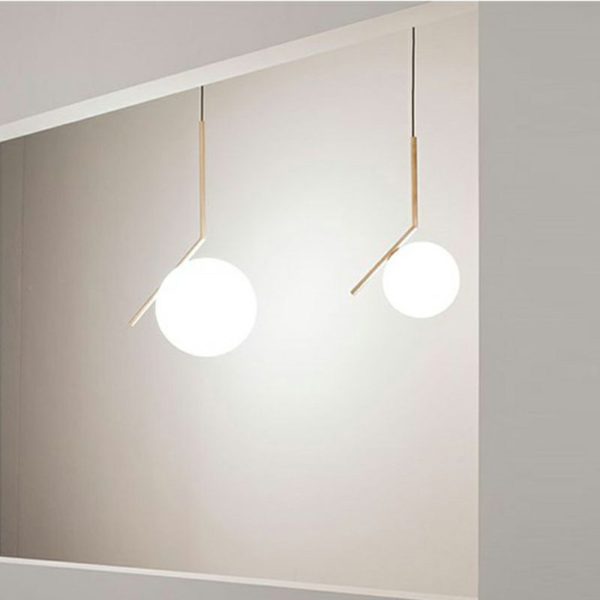 Nordic Postmodern Simple Lighting Living Room Bedroom Cafe Pendant Light Single Light - Image 4