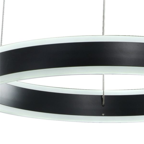 Nordic Modern LED Light Black Round Restaurant Bar Simple Creative Pendant Light 2 Lights - Image 7