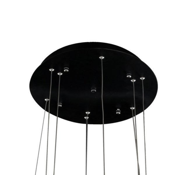 Nordic Modern LED Light Black Round Restaurant Bar Simple Creative Pendant Light 3 Lights - Image 6