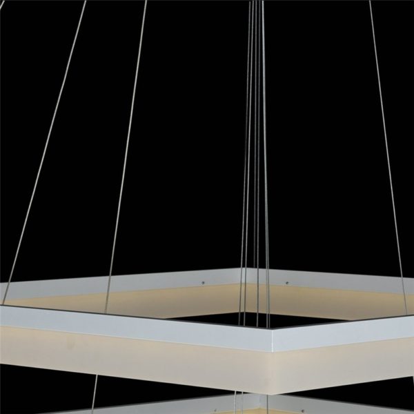 Nordic Modern LED Light Light Yellow Square Restaurant Bar Simple Creative Pendant Light 3 Lights - Image 6