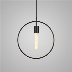Nordic Retro Pendant Light Geometric Iron Craft Pendant Light Cafe Restaurant Bar Lighting Single Light