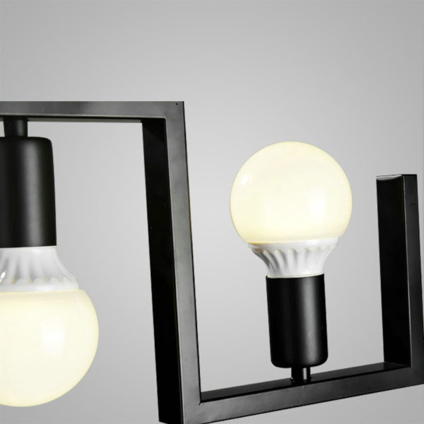 Nordic Retro Creative Geometric Iron Pendant Light Cafe Restaurant Bar Lighting 3 Lights - Image 5