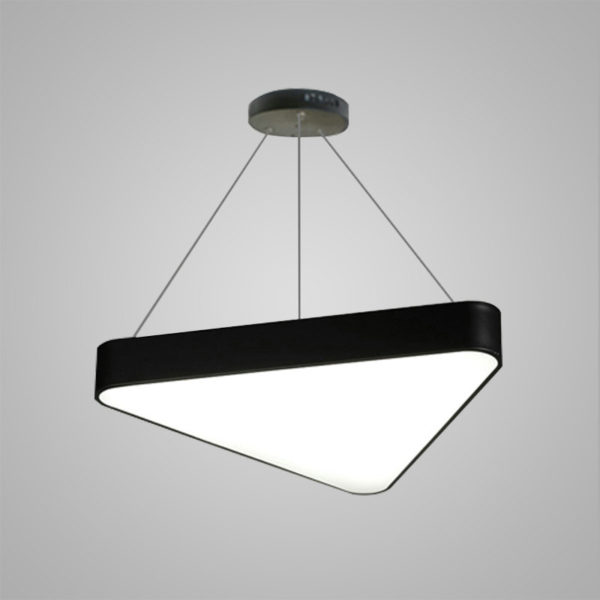 Nordic Modern LED Pendant Light Black Triangle Bedroom Living Room Kitchen Lighting - Image 3