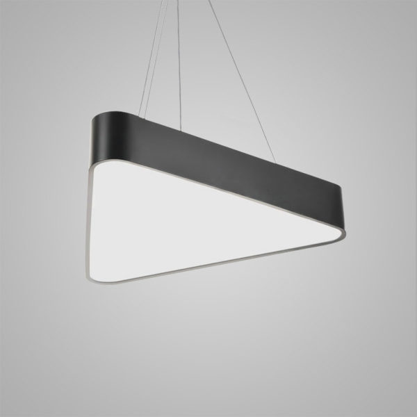 Nordic Modern LED Pendant Light Black Triangle Bedroom Living Room Kitchen Lighting - Image 6