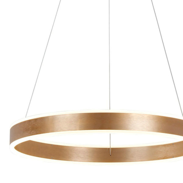 Nordic Modern Circle LED Pendant Light Gold Brushed Finish Living Room Dining Room Bar Light Single Circle - Image 4