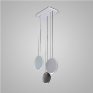 Nordic Postmodern LED Pendant Light Resin Round Living Room Dining Room Bedroom Light 3 Options