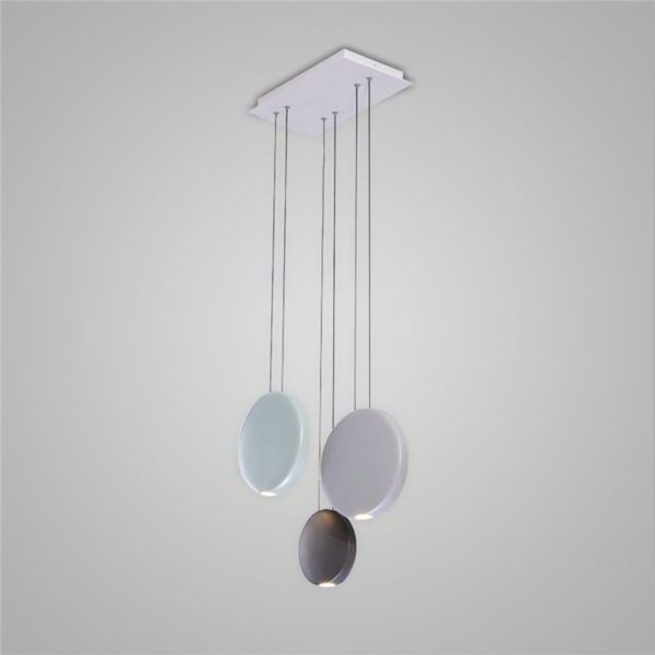 Nordic Postmodern LED Pendant Light Resin Round Living Room Dining Room Bedroom Light 3 Options - Image 4