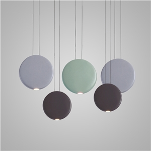Nordic Postmodern LED Pendant Light Resin Round Living Room Dining Room Bedroom Light 3 Options