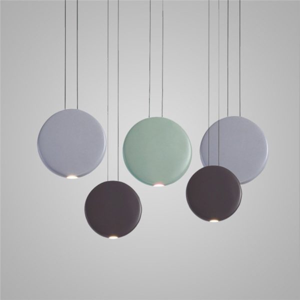 Nordic Postmodern LED Pendant Light Resin Round Living Room Dining Room Bedroom Light 3 Options - Image 7