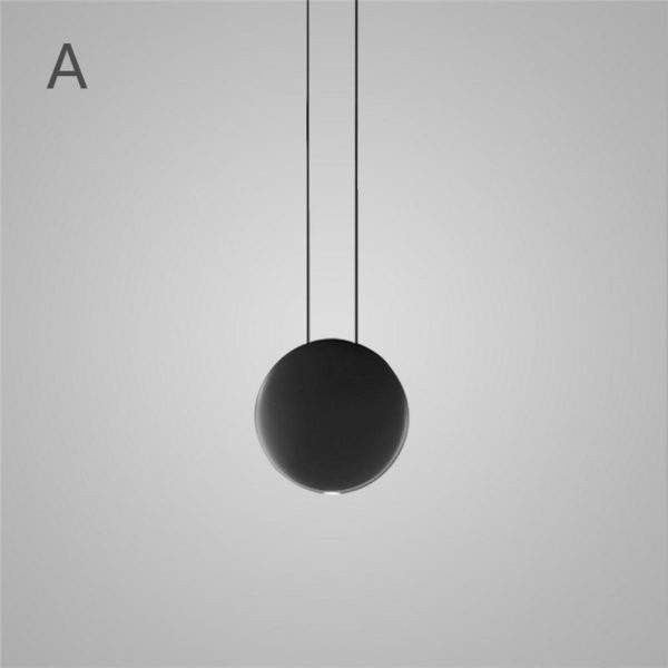 Nordic Postmodern LED Pendant Light Resin Round Living Room Dining Room Bedroom Light 3 Options - Image 4