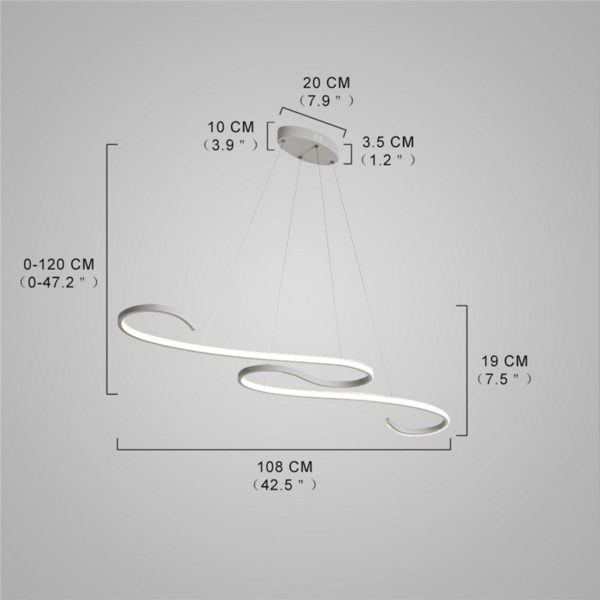 Nordic Postmodern LED Pendant Light Living Room Bedroom Bar Light - Image 2